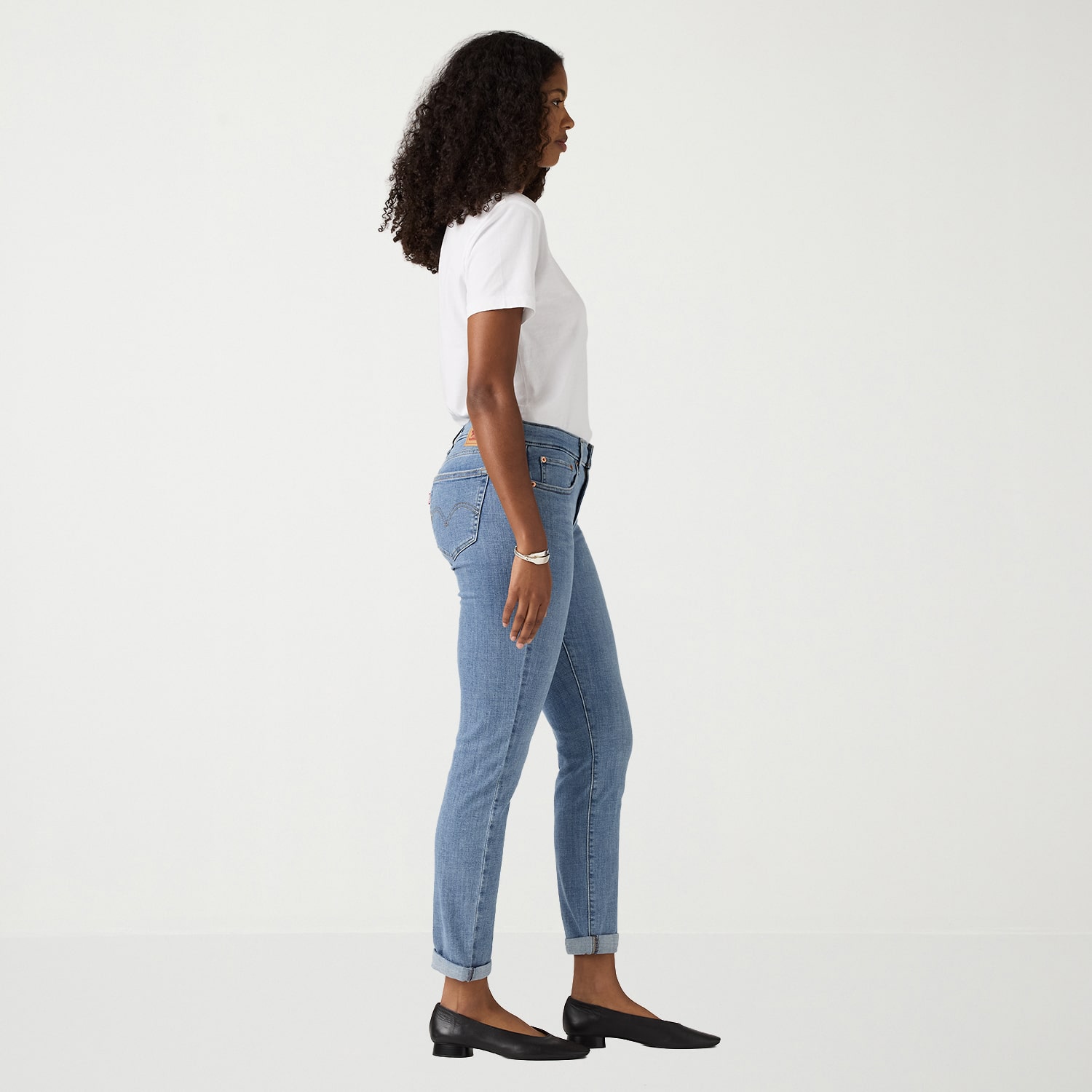 Levi's® Womens Mid Rise Relaxed Fit Tapered Leg Boyfriend Jean