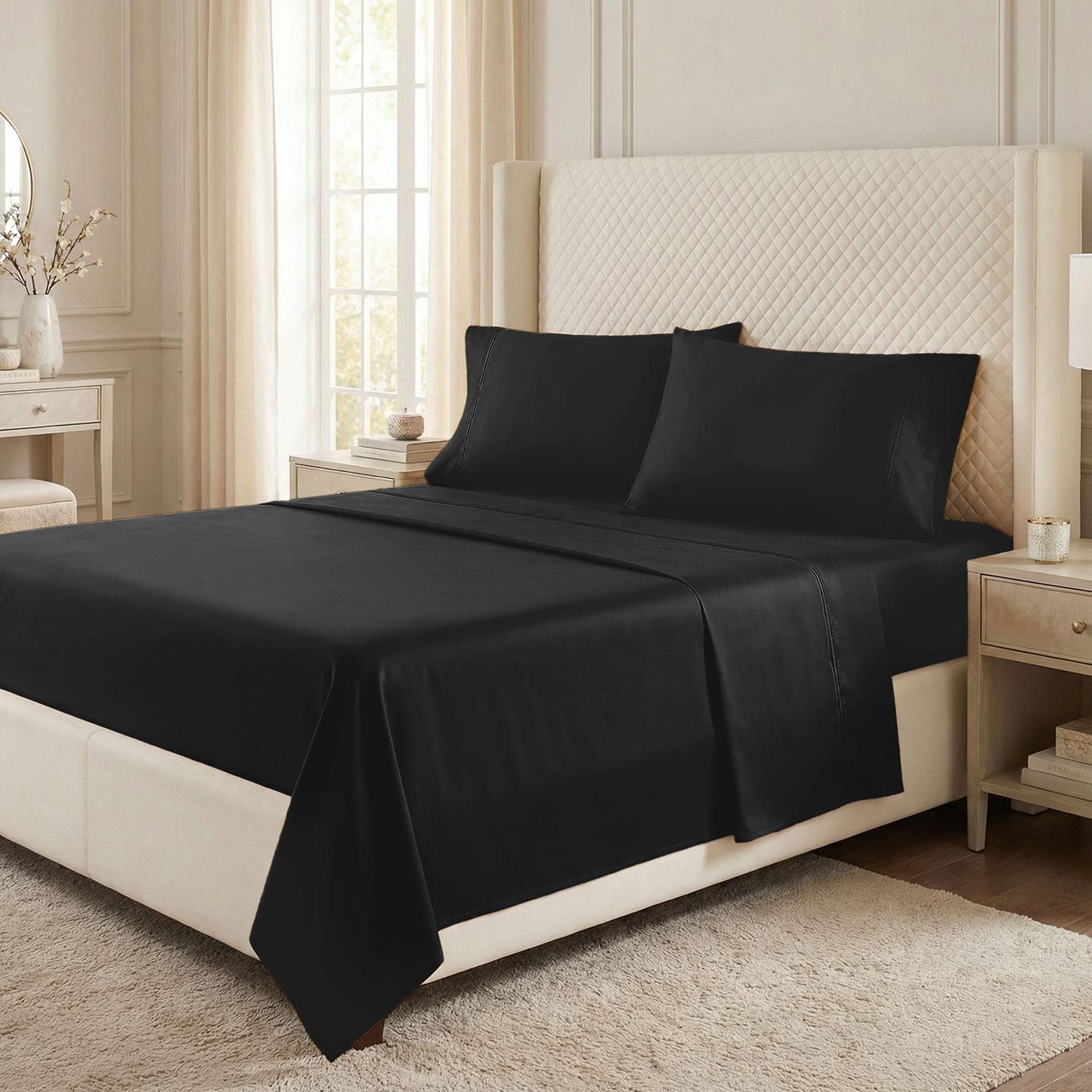 SUPERIOR® Egyptian Cotton Premium Soft 530tc Deep Pocket Sheet Set