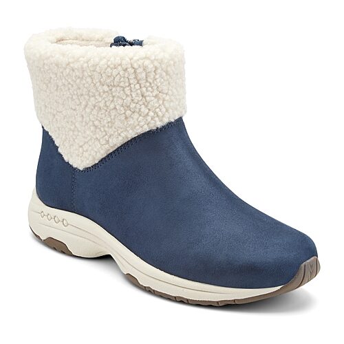 Easy Spirit Womens Taylon8 Flat Heel Booties In Blue