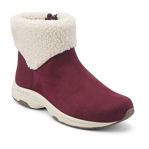 Easy Spirit Womens Taylon8 Flat Heel Booties In Red