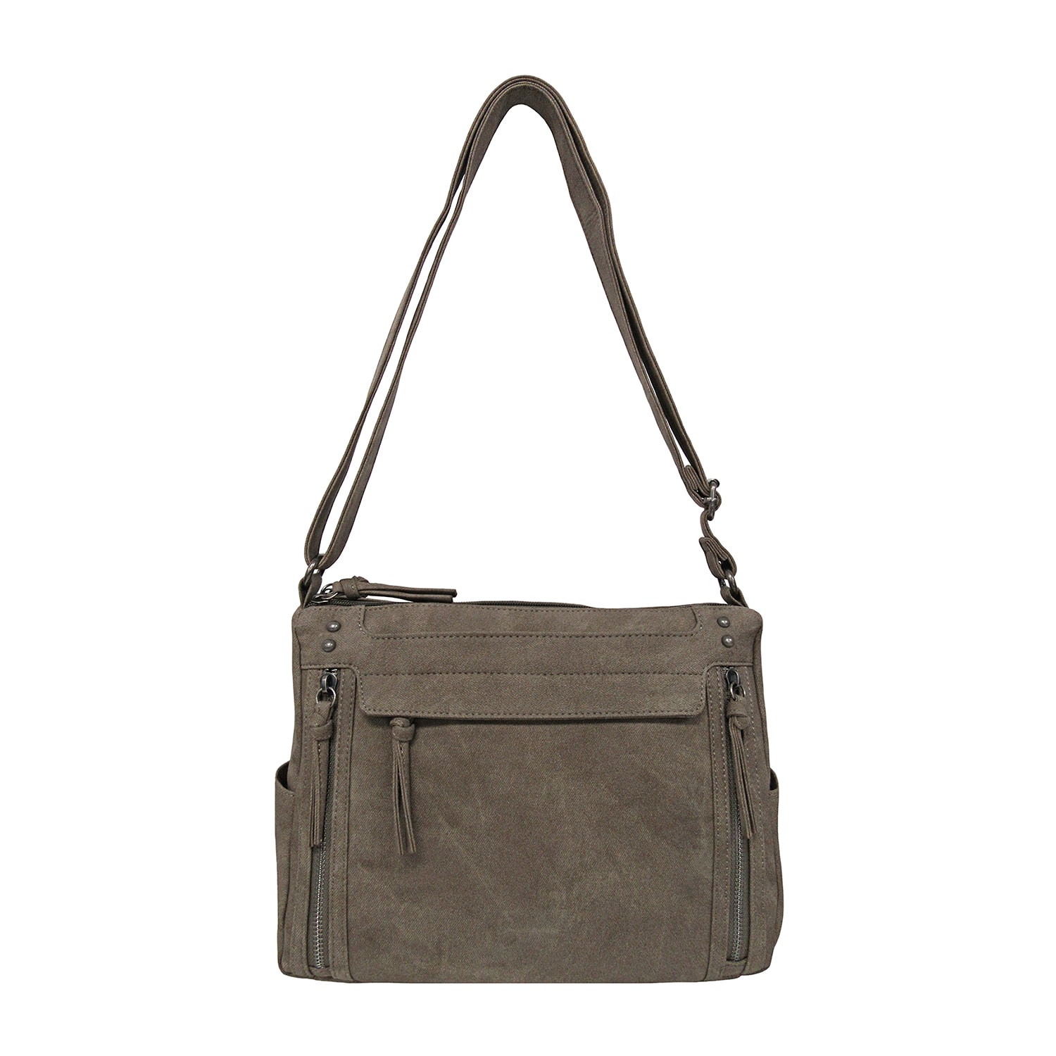 Bueno of California Tie Dye Twill Washed Large Crossbody Bag