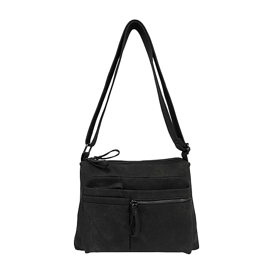 Bueno of California Tie Dye Twill Washed Medium Crossbody Bag
