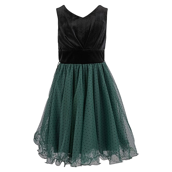 Speechless Girls Sleeveless Velvet Fit + Flare Dress
