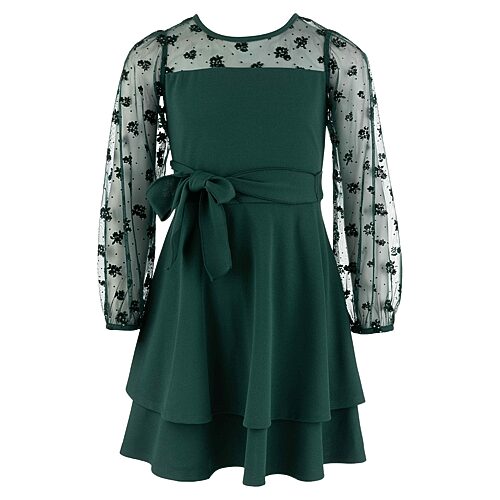 Speechless Kids' Girls Sleeveless Skater Dress In Green
