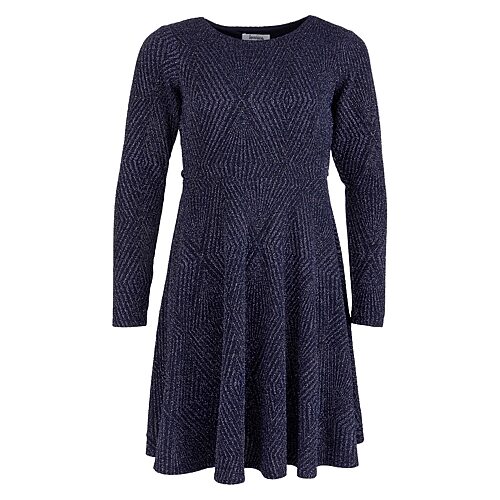 Speechless Kids' Girls Fitted Short Sleeve Fit + Flare Dress In Blue