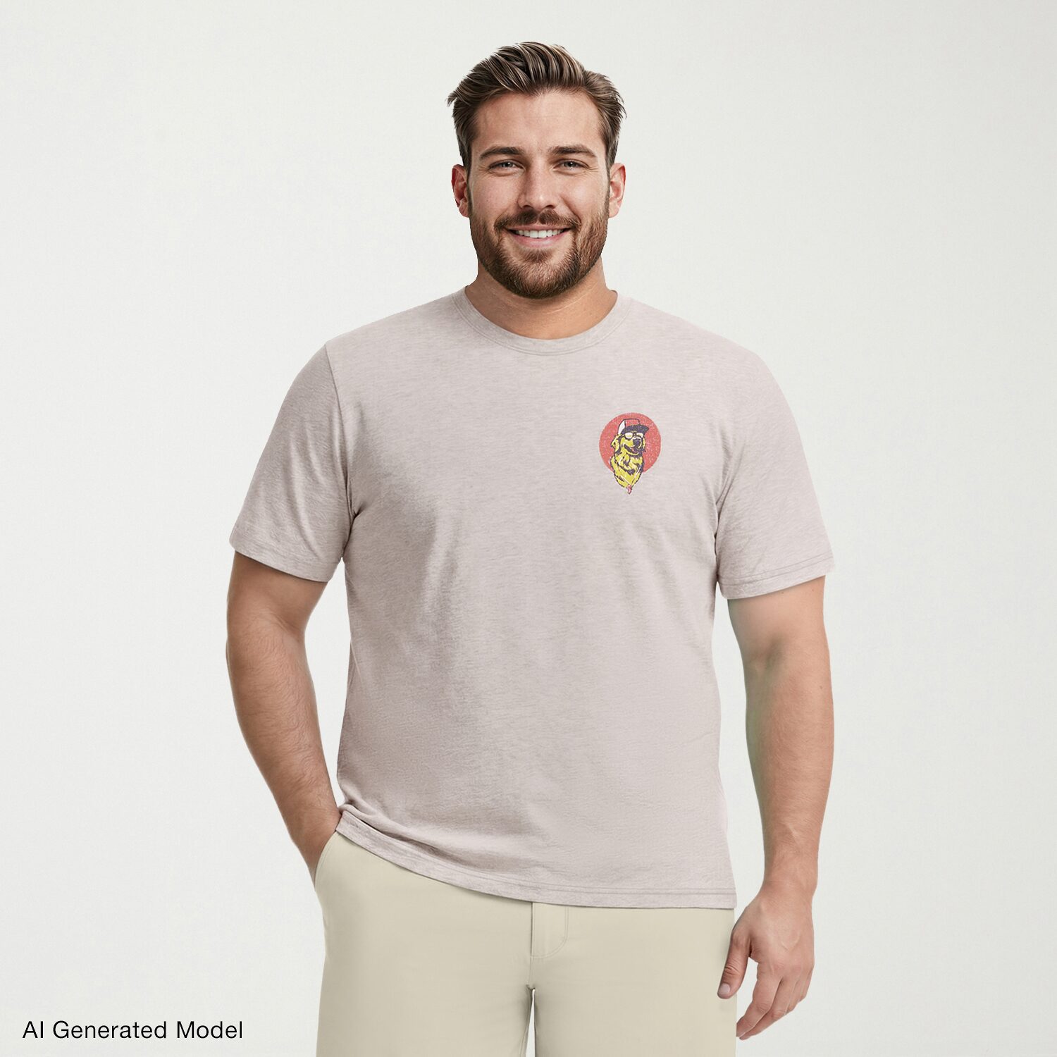 IZOD Saltwater Mens Crew Neck Short Sleeve Classic Fit Big and Tall Graphic T-Shirt