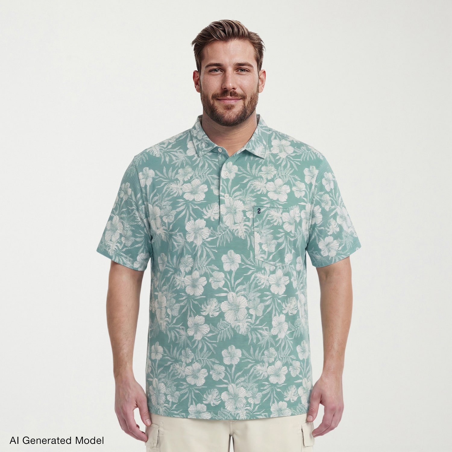 IZOD Sunshield Performance Big and Tall Mens Classic Fit Short Sleeve Polo Shirt