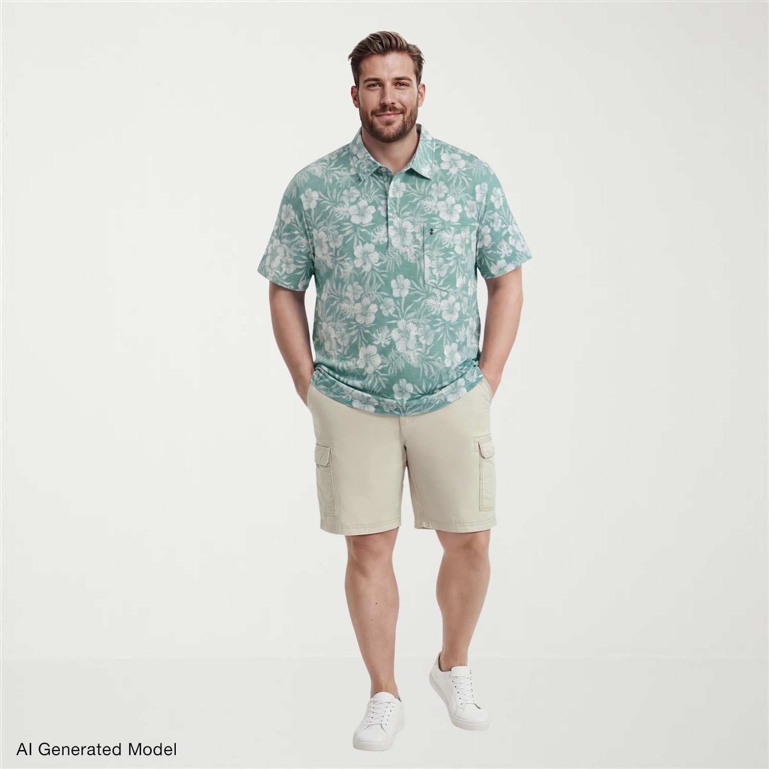 IZOD Sunshield Performance Big and Tall Mens Classic Fit Short Sleeve Polo Shirt