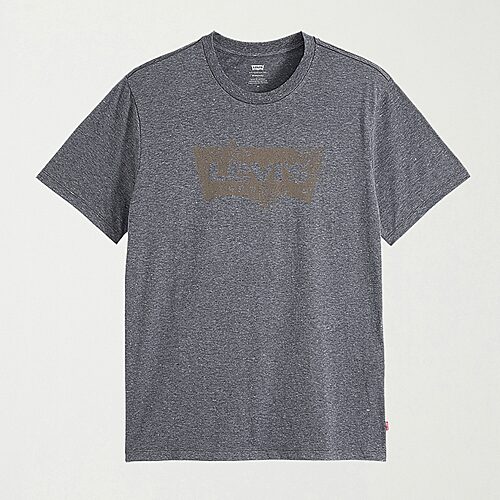 Levi 's Mens Crew Neck Short Sleeve Classic Fit Big And Tall Graphic T-shirt In Black
