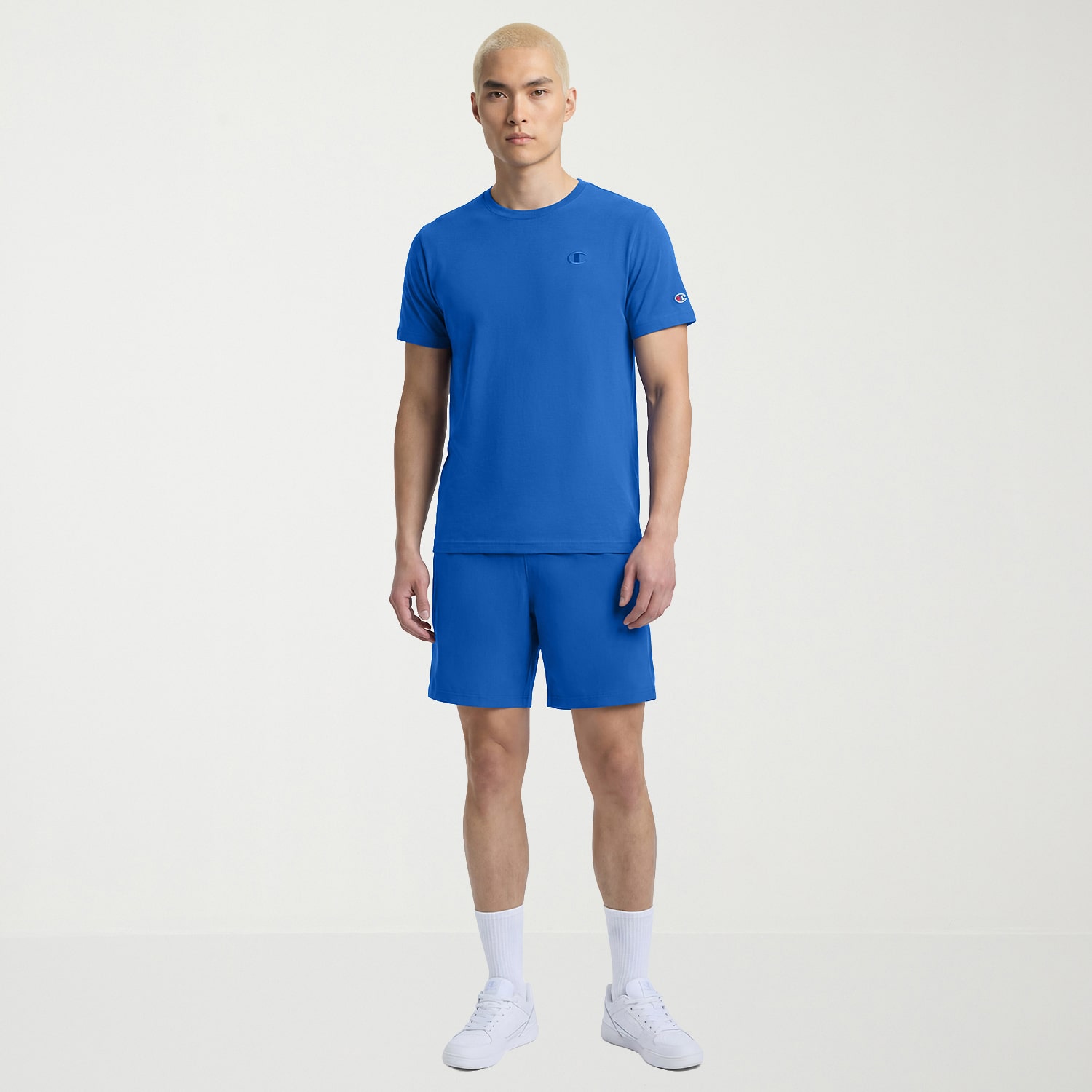 Champion Mens Crew Neck Short Sleeve Embroidered Active T-Shirt