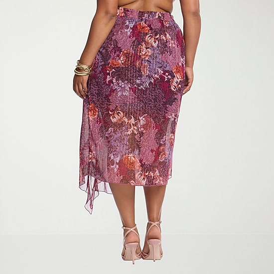 JS Jessica Simpson Womens Plus High Rise Maxi Skirt