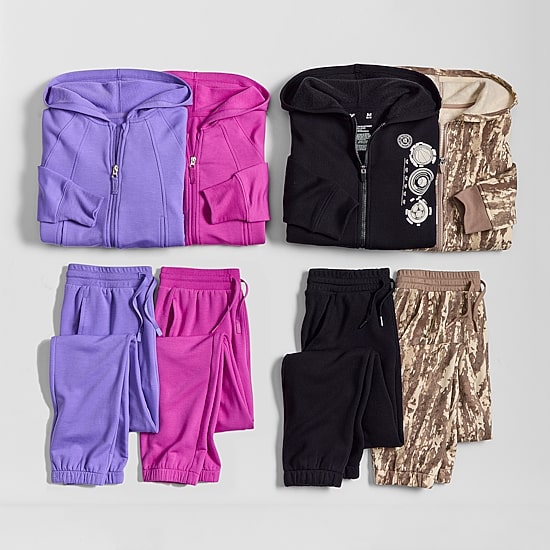 Xersion Super Soft Little & Big Kid Girls Long Sleeve Zipper Active Hoodie
