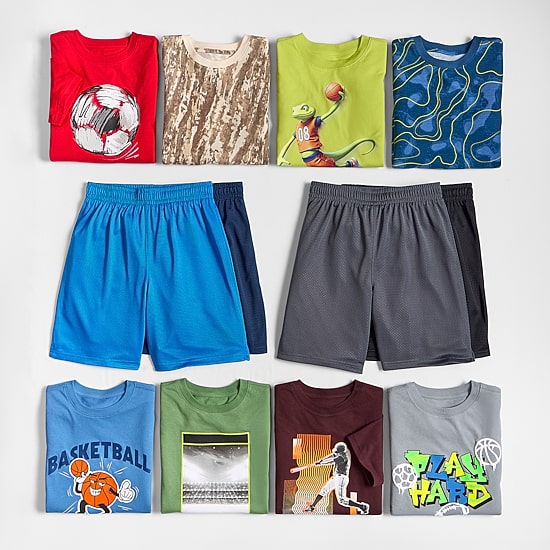 Xersion Little & Big Kid Boys Crew Neck Short Sleeve Regular Fit Graphic T-Shirt