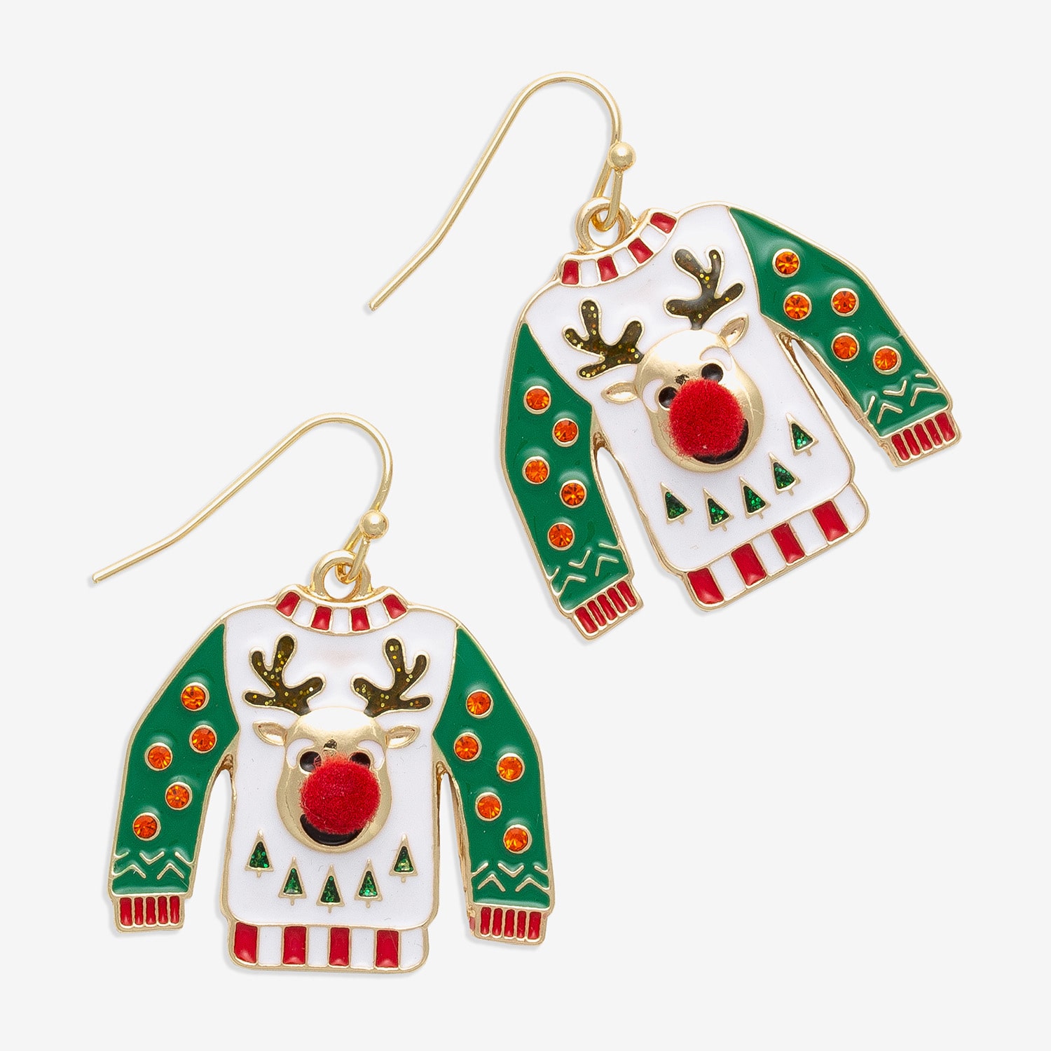 Mixit Womens Multi Color Glass Stainless Steel Drop Earrings