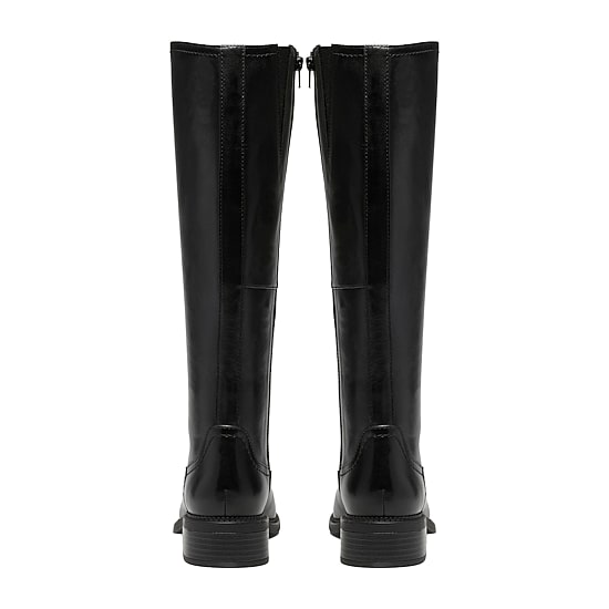 Clarks Womens Maye Ride Block Heel Riding Boots