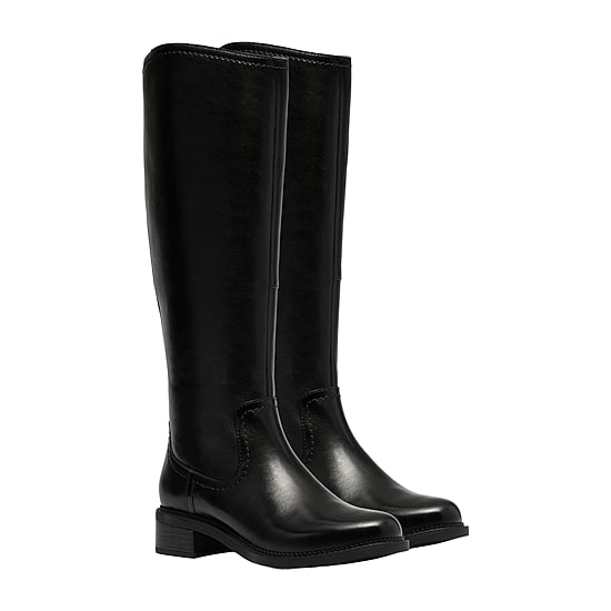 Clarks Womens Maye Ride Block Heel Riding Boots