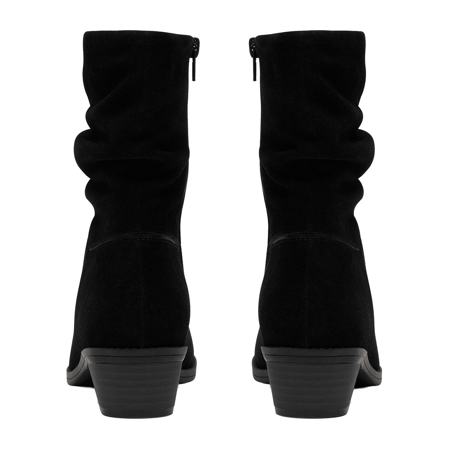 Clarks Womens Danyelle Ruby Flat Heel Slouch Boots