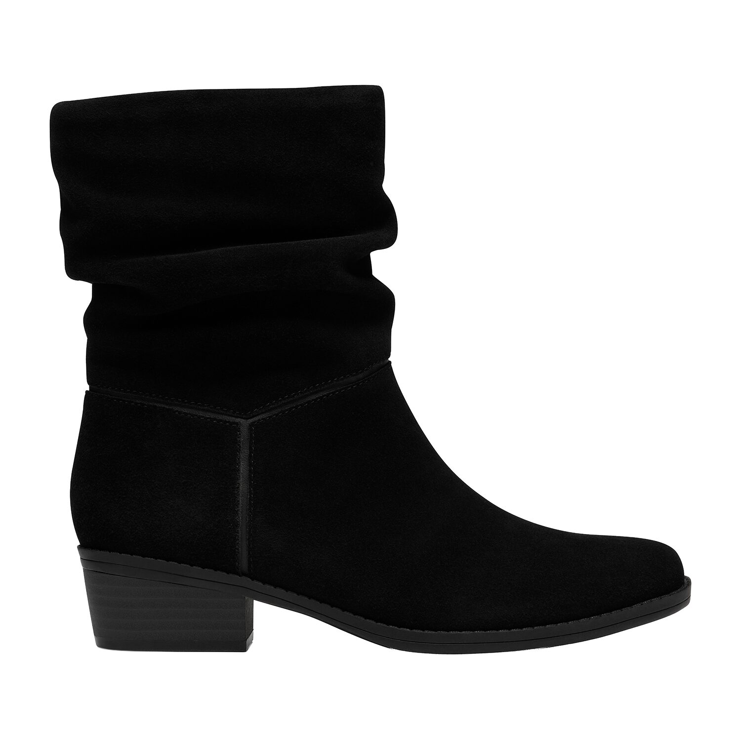Clarks Womens Danyelle Ruby Flat Heel Slouch Boots
