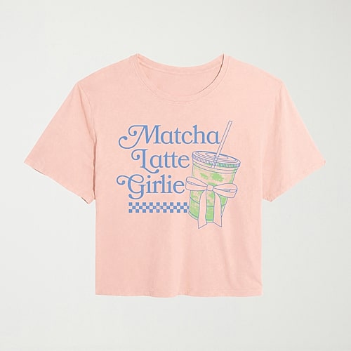 Hybrid Tees Womens Juniors Crew Neck Short Sleeve Regular Fit Graphic T-shirt In Pink