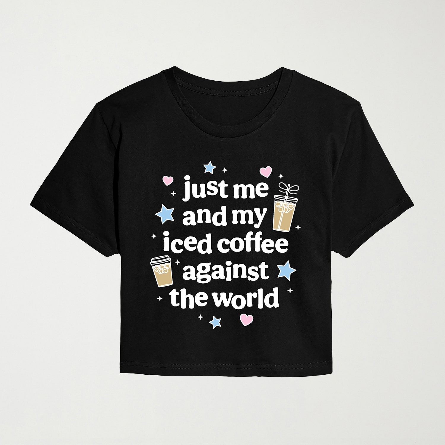 Womens Juniors Crew Neck Short Sleeve Regular Fit Graphic T-Shirt