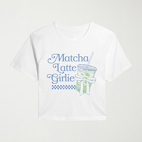 Hybrid Tees Womens Juniors Crew Neck Short Sleeve Regular Fit Graphic T-shirt In White