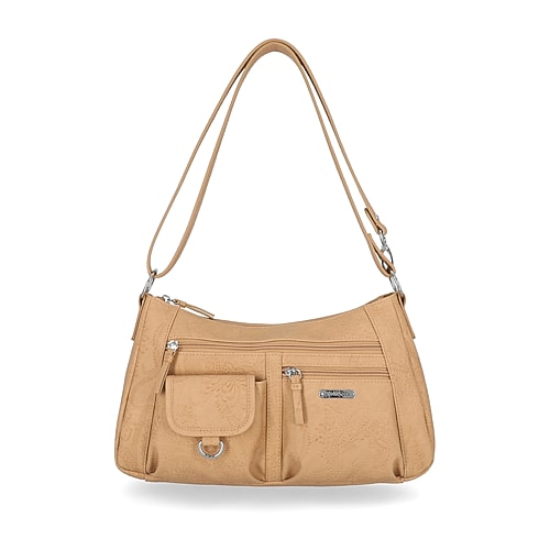 Multi Sac Atword Hobo Bag In Yellow