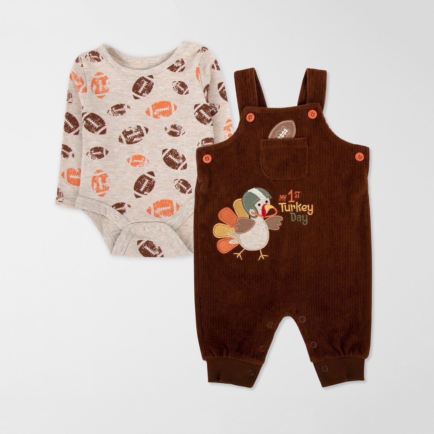 Baby Essentials First Thanksgiving Boys 2-pc. Clothing Set