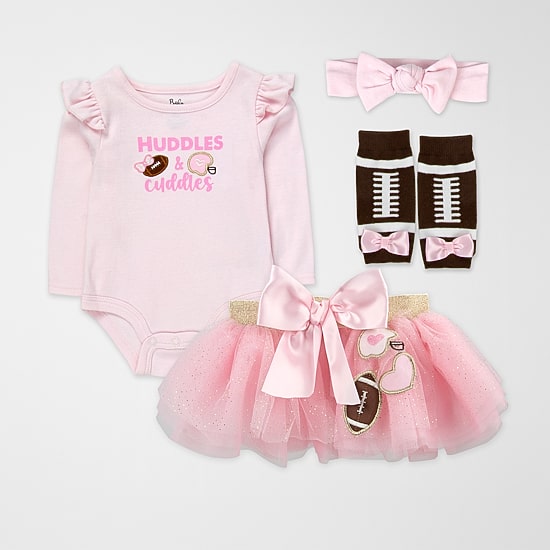 Baby Essentials Baby Girls 4-pc. Skirt Set