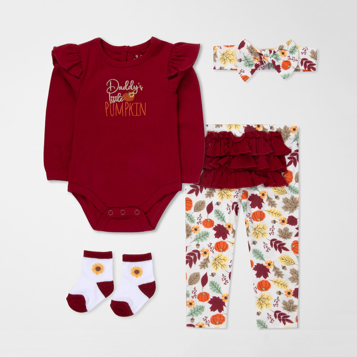 Baby Essentials Girls 4-pc. Clothing Set
