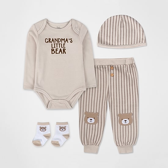 Baby Essentials Baby Boys Knit 4-pc. Baby Clothing Set