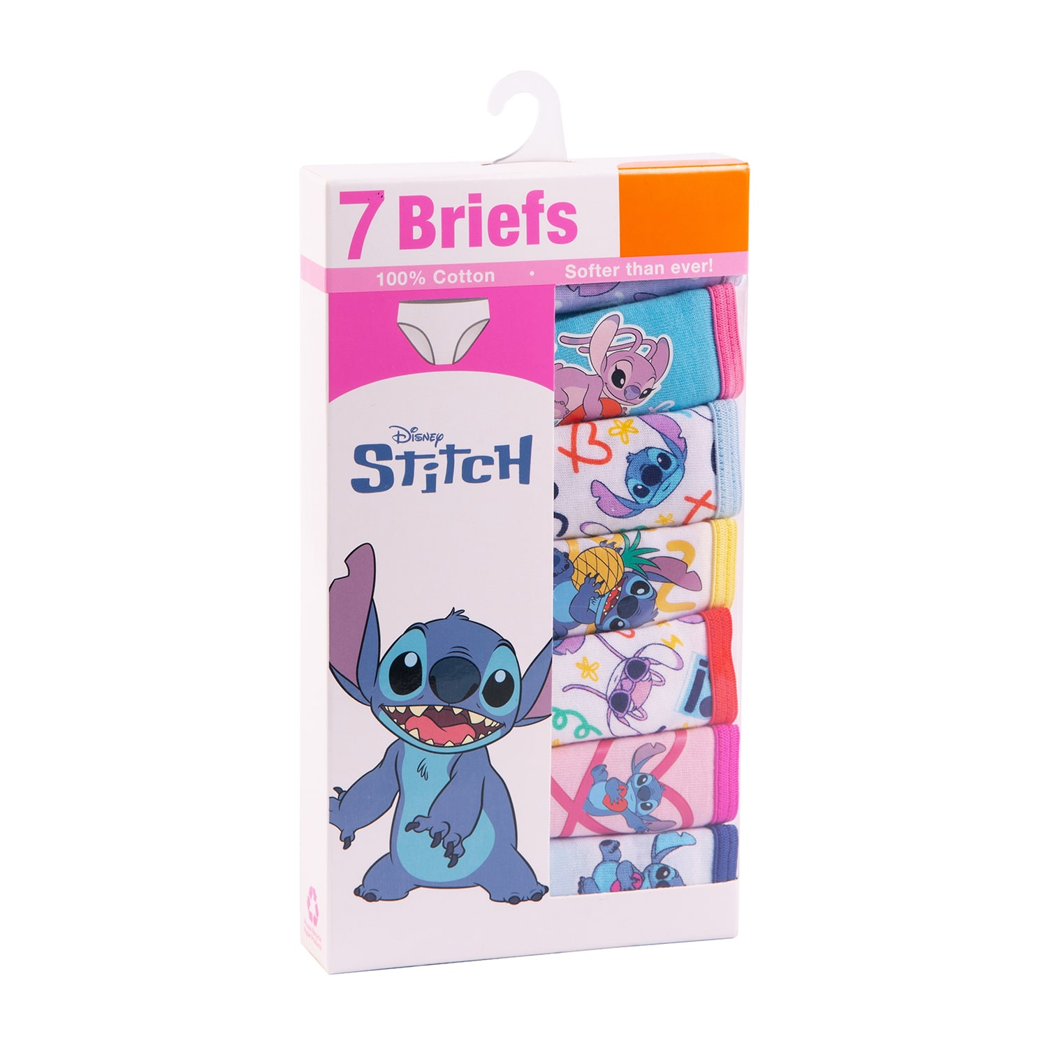 Little & Big Kid Girls Lilo Stitch 7 Pack Brief Panty Gup2082