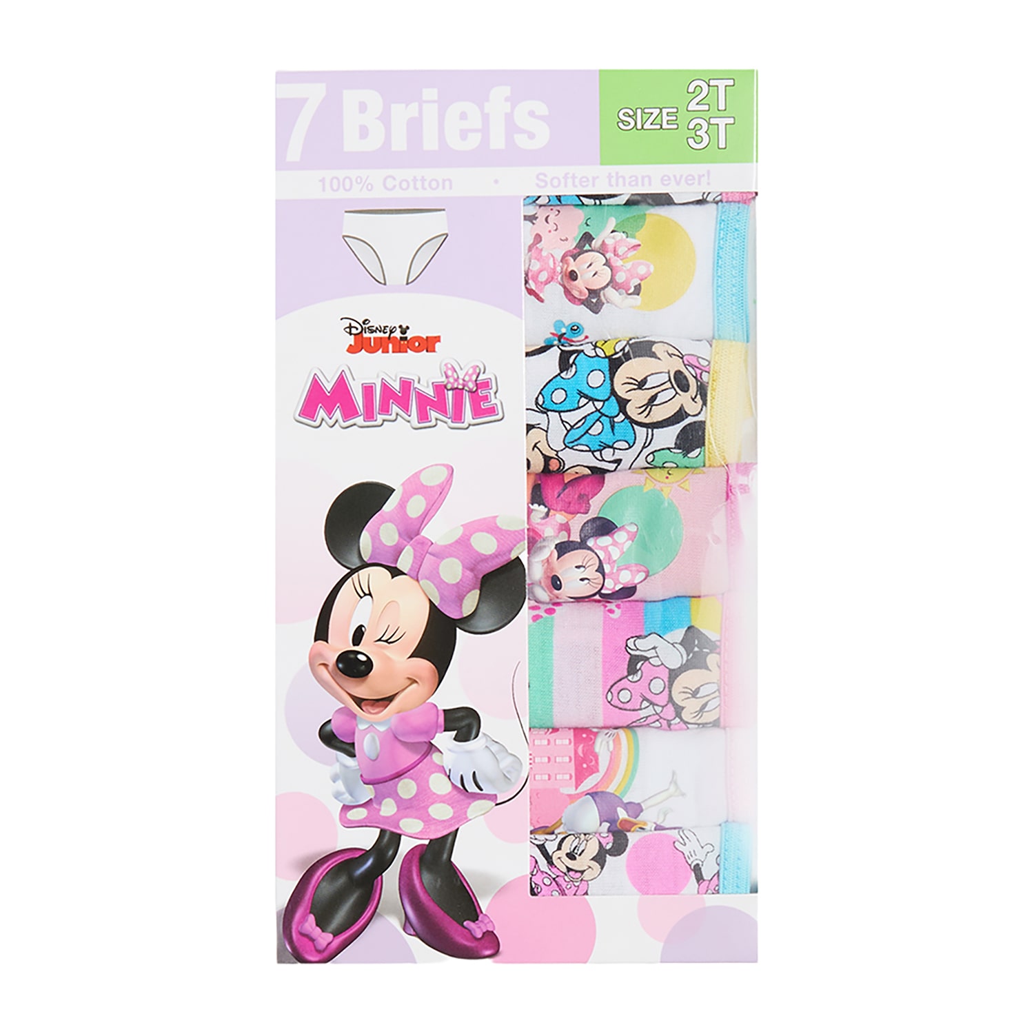 Toddler Girls Minnie Mouse 7 Pack Brief Panty Tgup7224