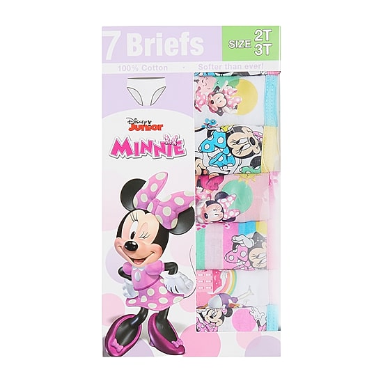 Toddler Girls Minnie Mouse 7 Pack Brief Panty Tgup7224