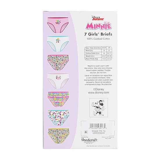 Toddler Girls Minnie Mouse 7 Pack Brief Panty Tgup7224