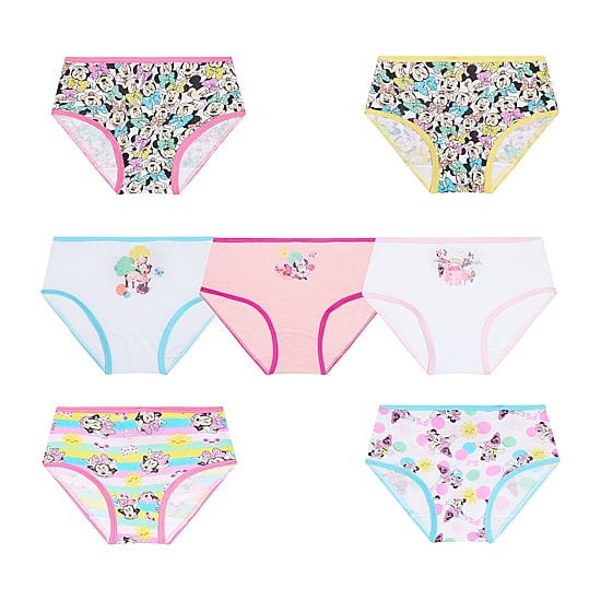 Toddler Girls Minnie Mouse 7 Pack Brief Panty Tgup7224