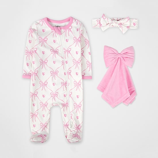 Baby Essentials Baby Girls Knit 3-pc. Baby Clothing Set