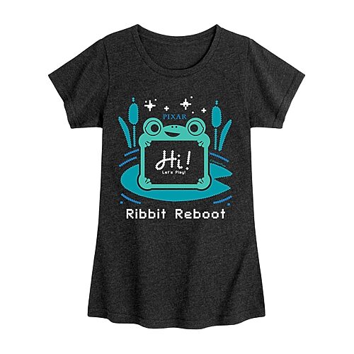 Disney Collection Digital Pond Lilypad Big Kid Girls Crew Neck Short Sleeve Classic Fit Toy Story Graphic T In Black