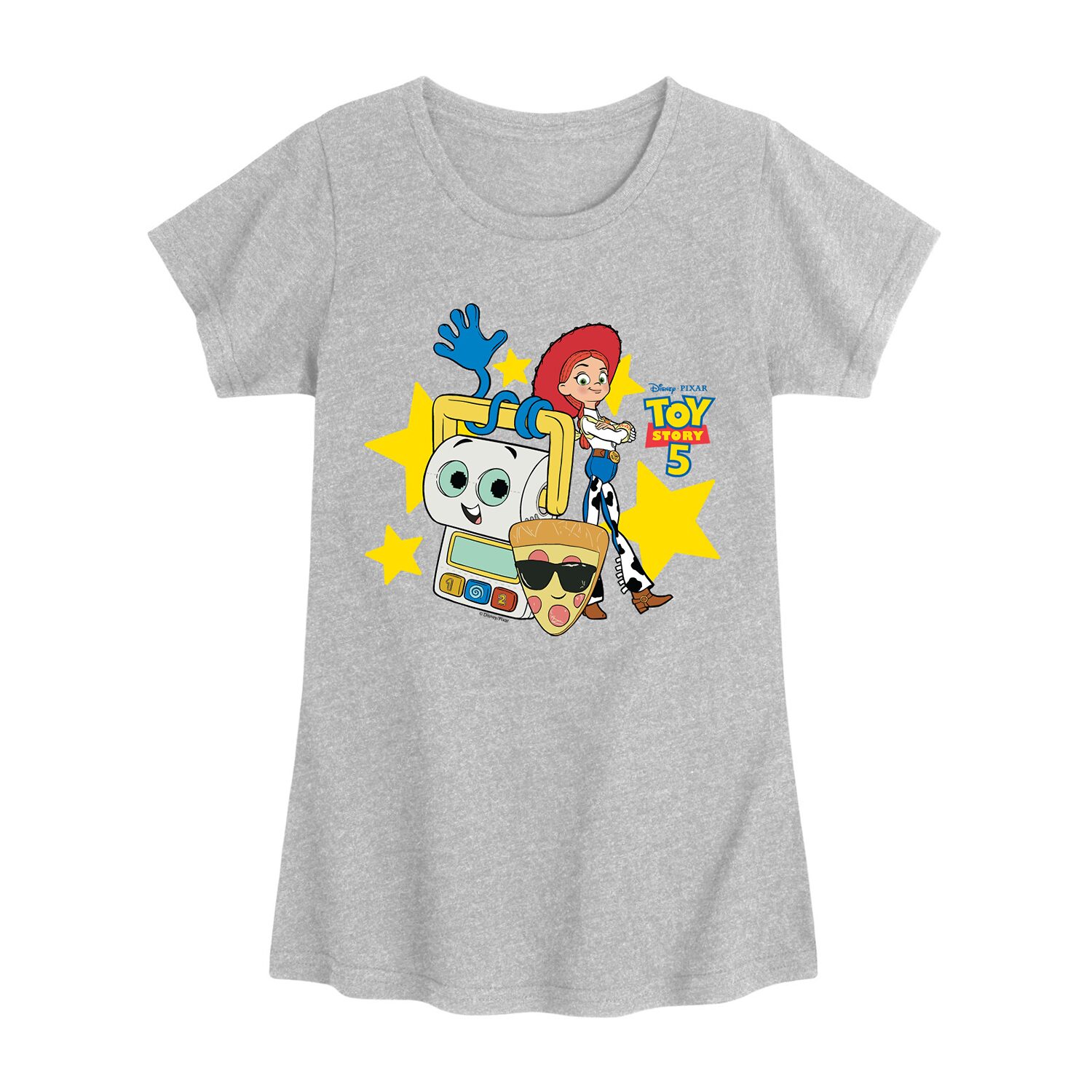 Disney Collection Big Kid Girls Crew Neck Short Sleeve Classic Fit Jessie Toy Story Graphic T-Shirt