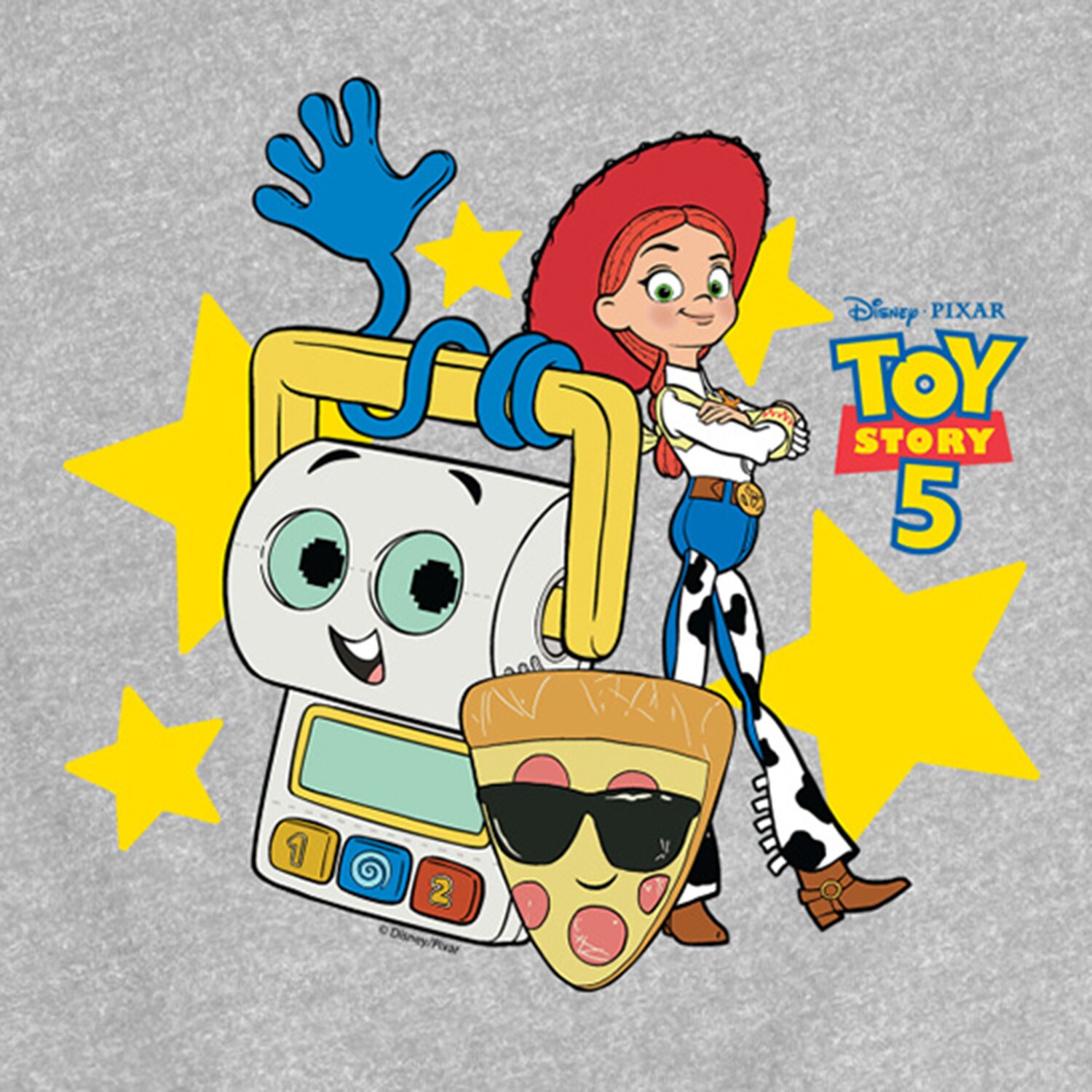 Disney Collection Big Kid Girls Crew Neck Short Sleeve Classic Fit Jessie Toy Story Graphic T-Shirt