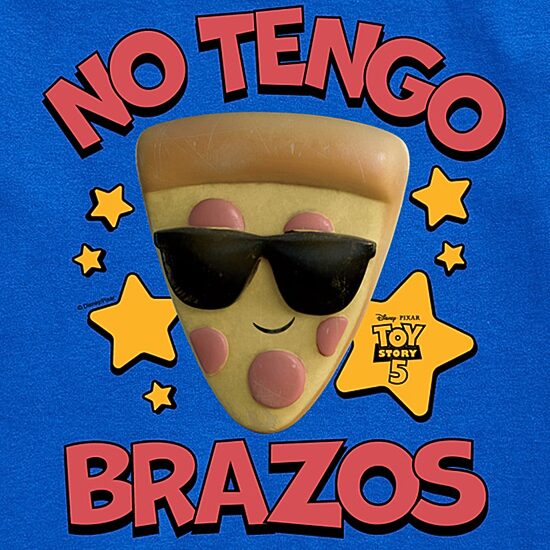 Disney Collection Pizza Toy No Tengo Brazos Big Kid Boys Crew Neck Short Sleeve Regular Fit Toy Story Graphic T-Shirt