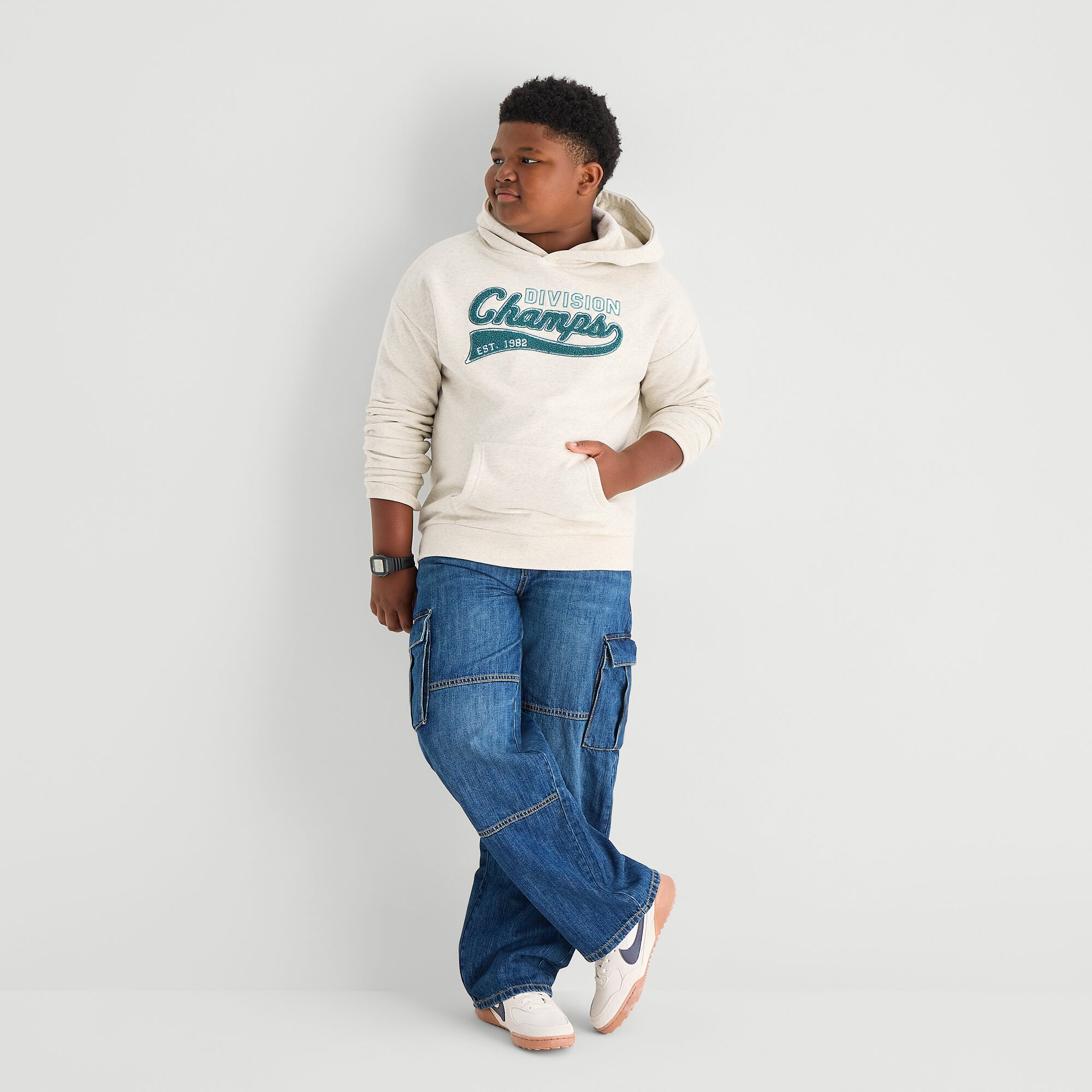 Thereabouts Little & Big Kid Boys Long Sleeve Fleece Hoodie