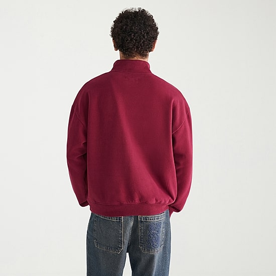 AEROPOSTALE Mens Mock Neck Long Sleeve Quarter-Zip Pullover