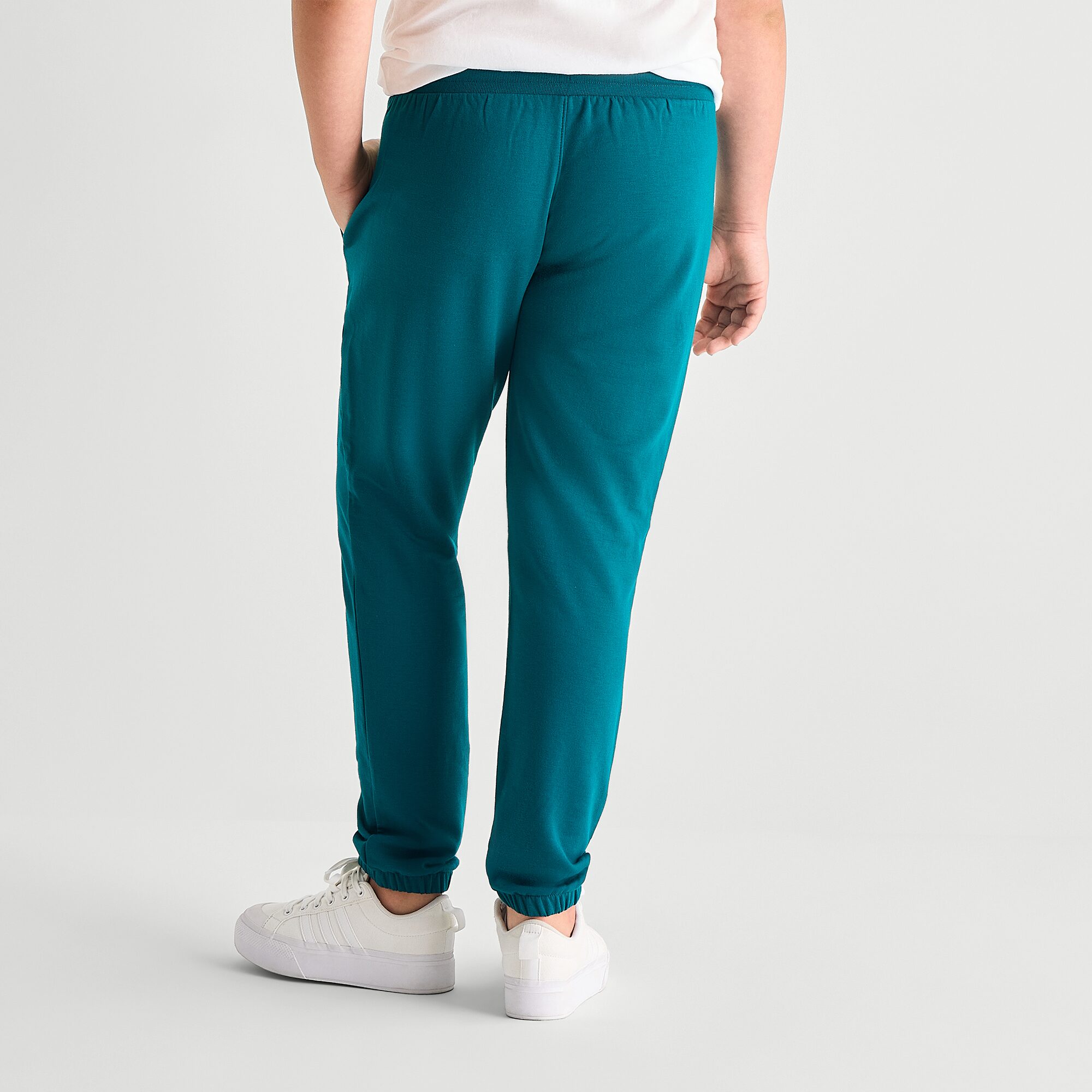 Xersion Super Soft Little & Big Kid Girls Stretch Fabric Cinched Mid Rise Regular Fit Fleece Jogger Pant