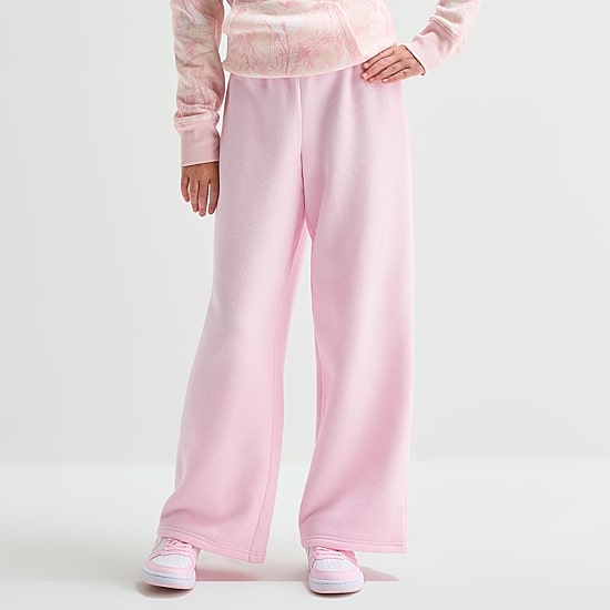Thereabouts Little & Big Kid Girls Mid Rise Regular Fit Fleece Pull-On Pant