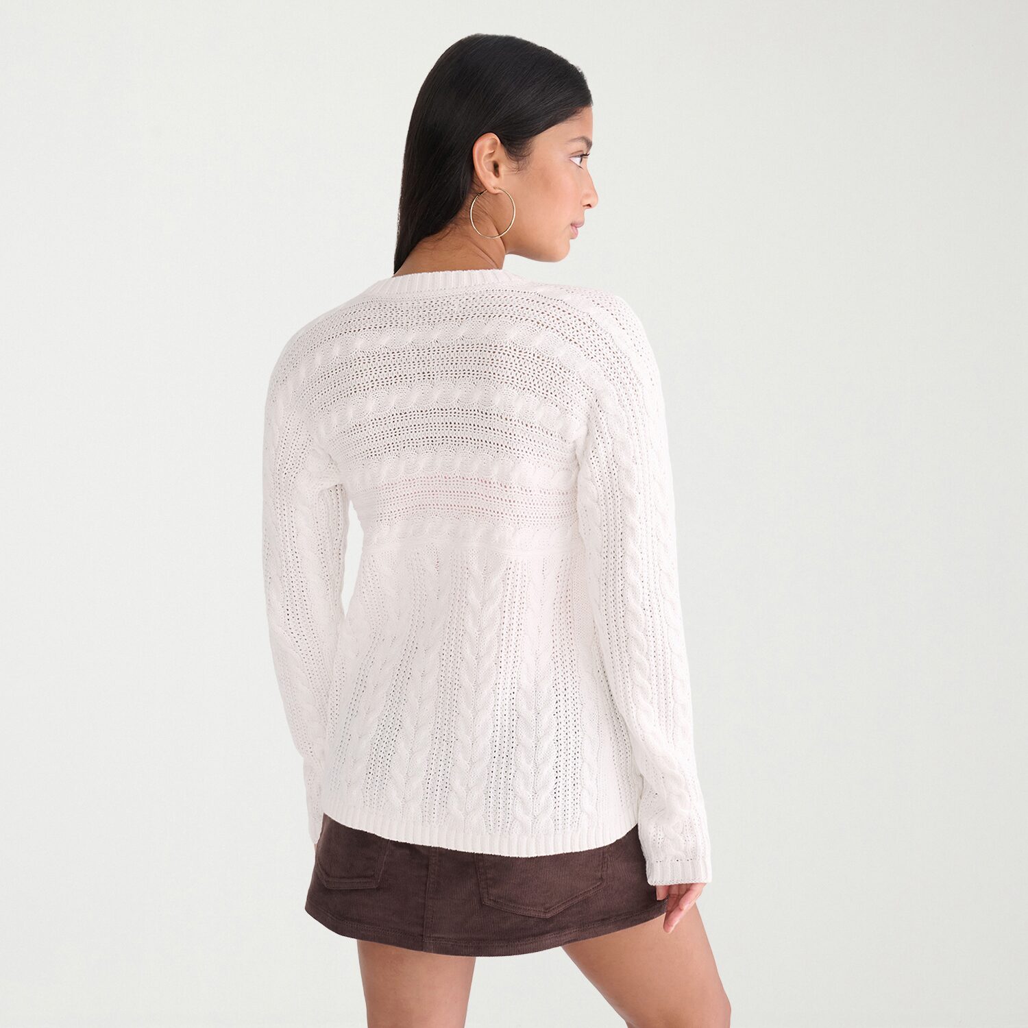 AEROPOSTALE Juniors Womens V Neck Long Sleeve Pullover Sweater
