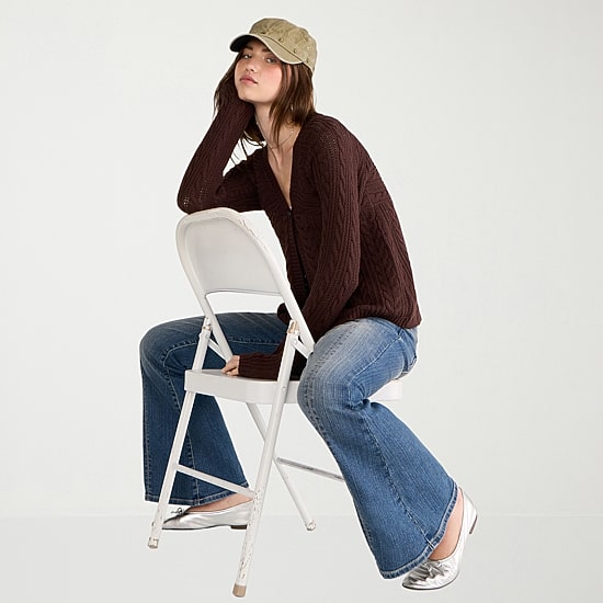 AEROPOSTALE Juniors Womens V Neck Long Sleeve Pullover Sweater