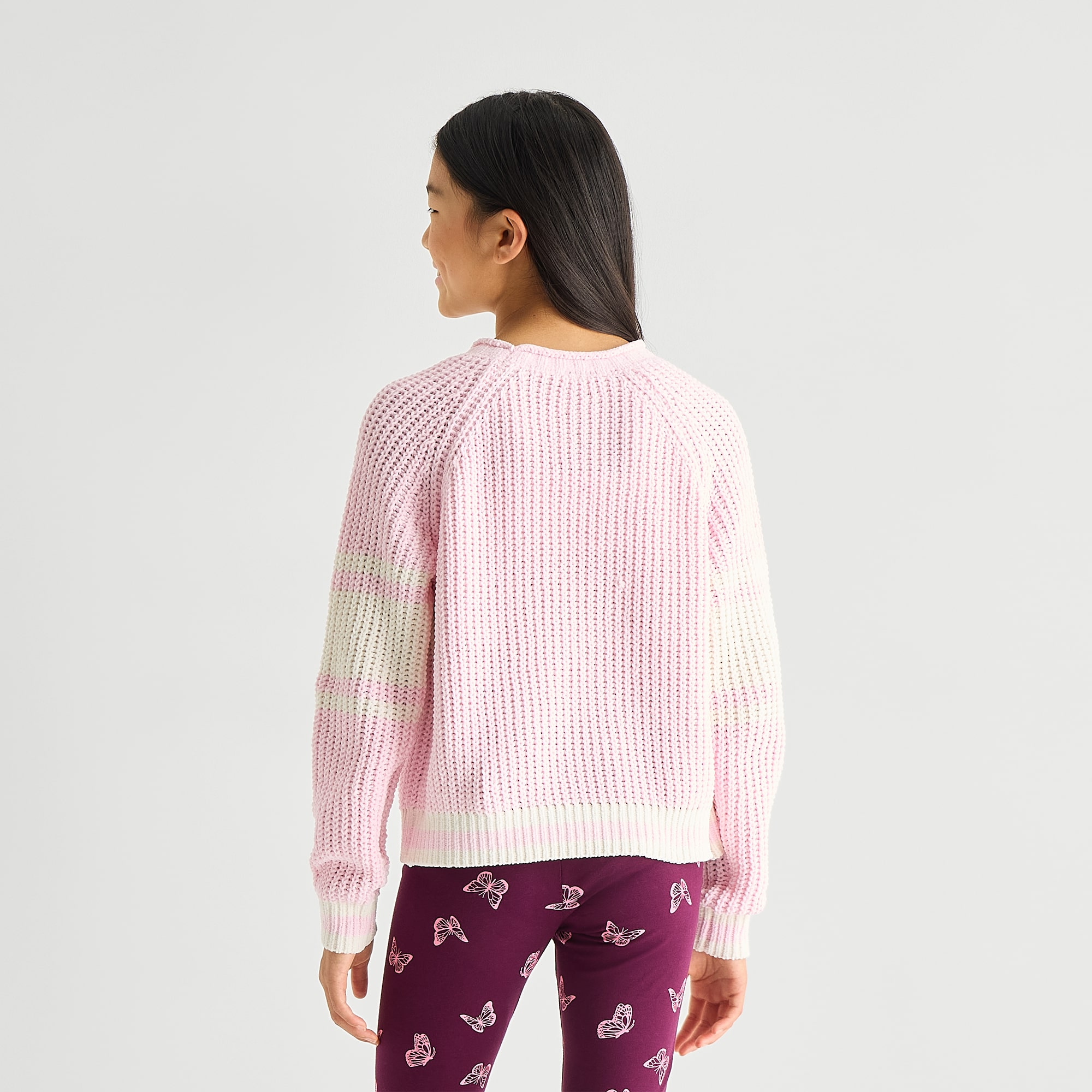 Thereabouts Little & Big Kid Girls Round Neck Long Sleeve Pullover Sweater
