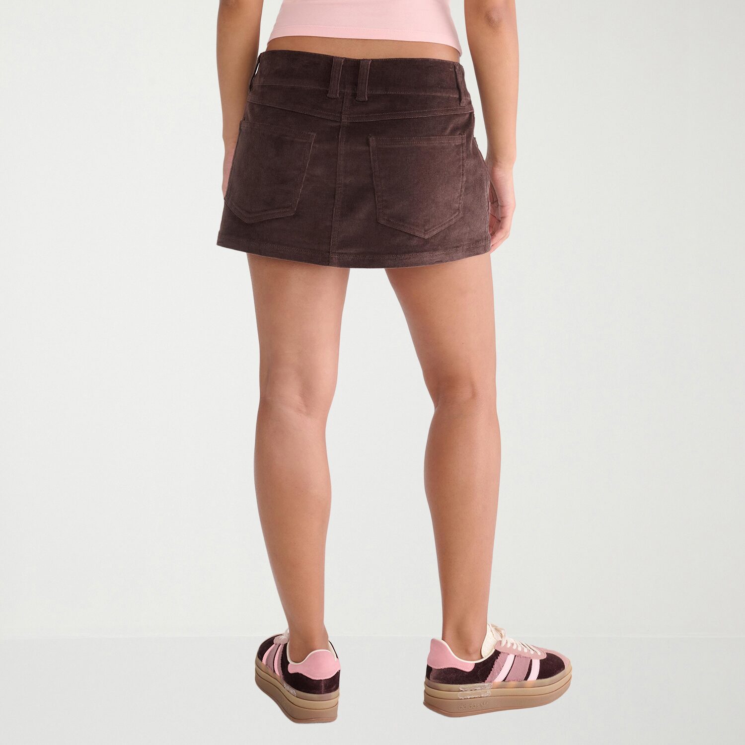 AEROPOSTALE Womens Juniors Mini Corduroy A-Line Skirt