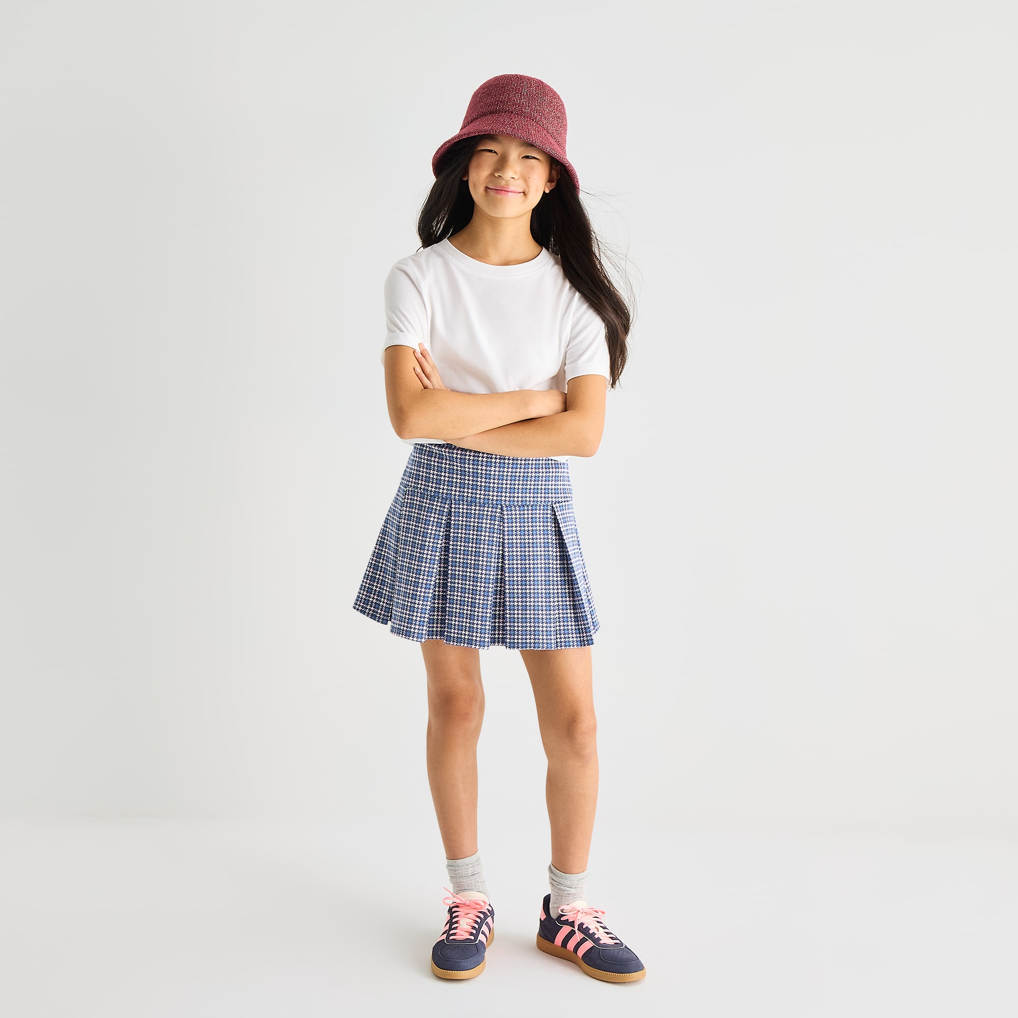 Thereabouts Little & Big Kid Girls High Rise Pleated Skirt