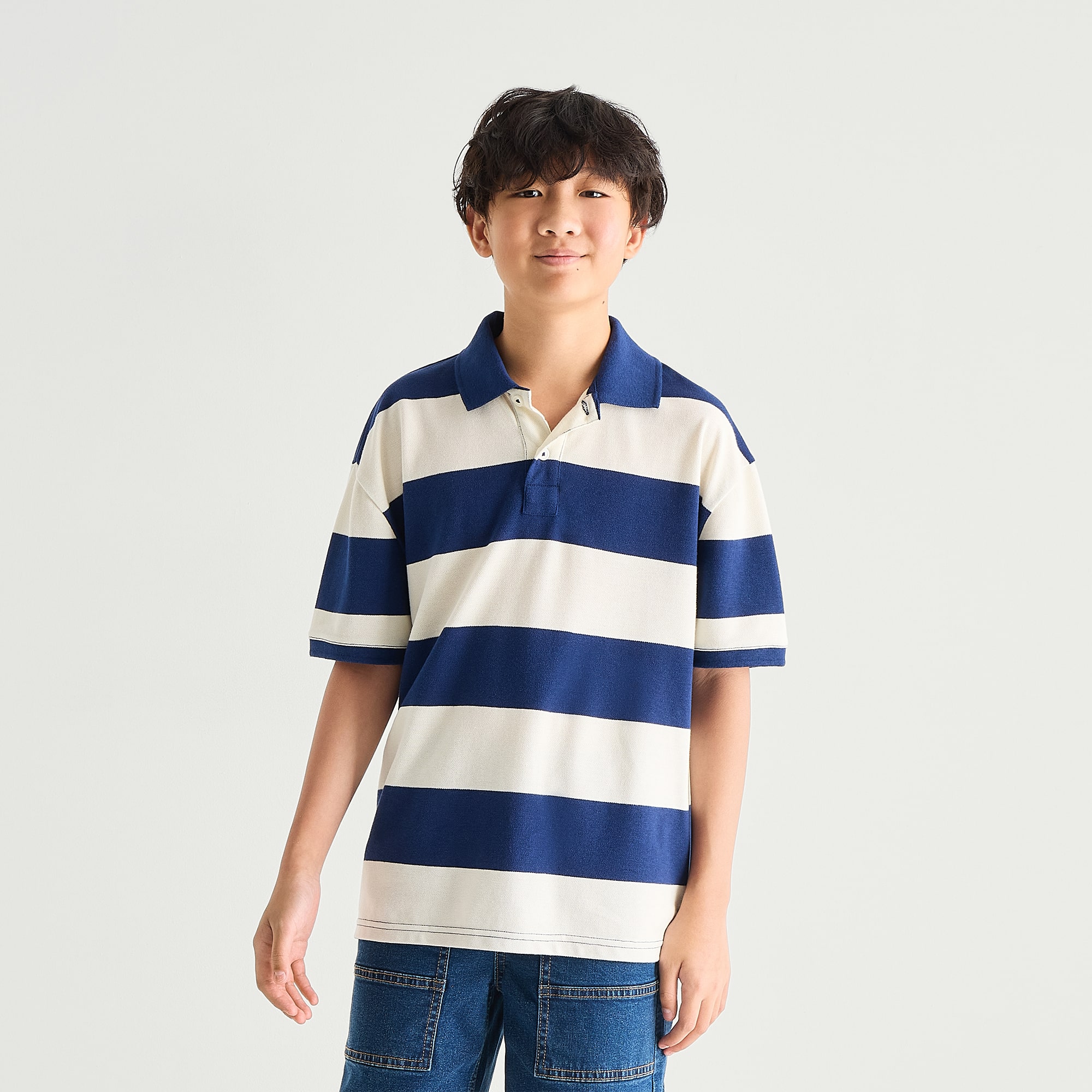 Thereabouts Little & Big Kid Boys Short Sleeve Oversized Polo Shirt